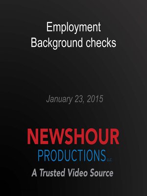 cover image of Employment Background checks
